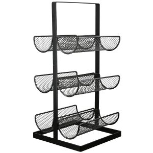 Ράφι κρασιού Μεταλλικό Μαύρο 23X23X48Cm 23X23X48Cm