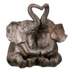 Figure Elephant Synthetic Resin Brown 18X18X12Cm 18X18X12Cm