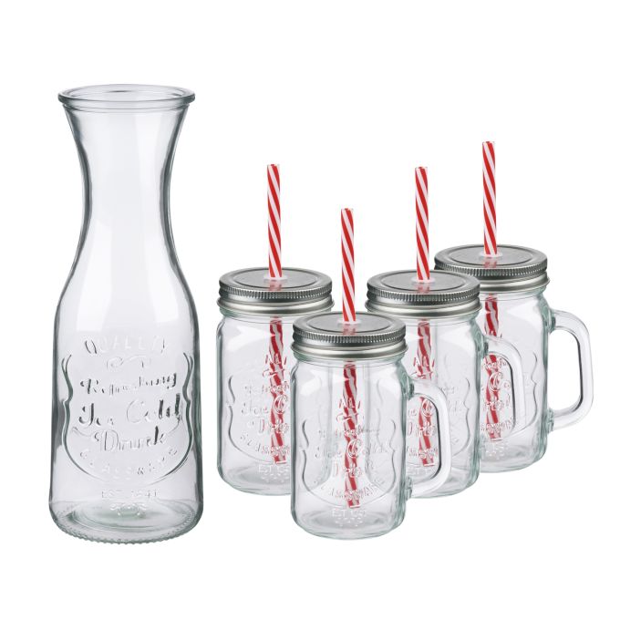 Σετ Καράφα 1L και Ποτήρια 420ml 4Τμχ ALPINA