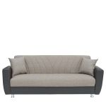 Καναπές Κρεβάτι Τριθέσιος ArteLibre JUAN Καφέ/Μπεζ 210x84x86cm