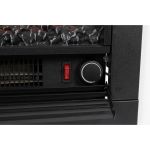 Ηλεκτρικό Τζάκι Επιτοίχιο 2xLED 1800W Λευκό/Μαύρο 70x22x71cm LUGANO