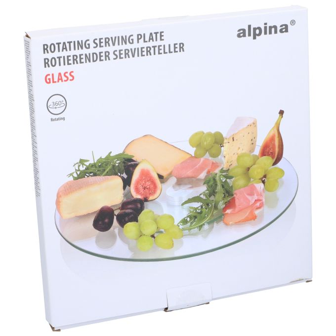 Περιστρεφόμενη Πιατέλα Γυαλί Φ32cm ALPINA