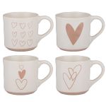 Κούπα 350ml Λευκό/Ροζ Σε 4 Σχέδια