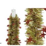 Χριστουγεννιάτικη Γιρλάντα Χρυσό/Κόκκινο 2m