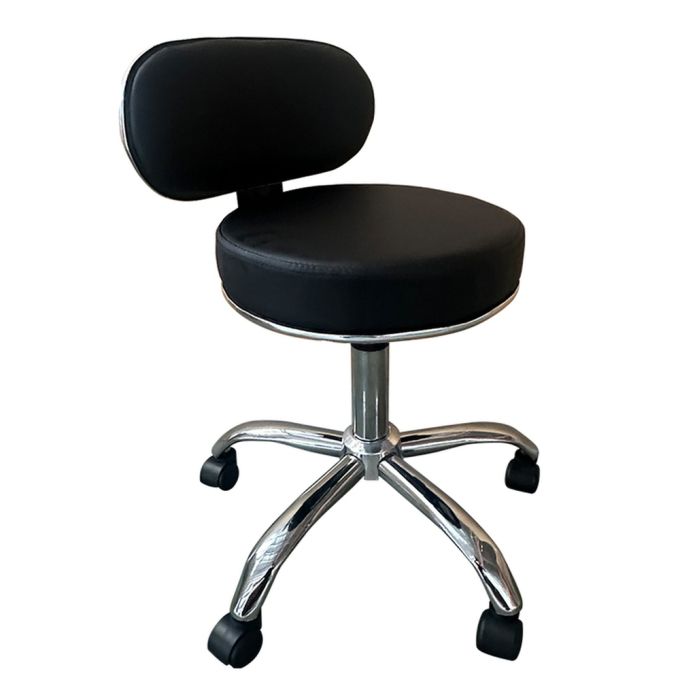 Καρέκλα Εργασίας ArteLibre FIRMEZA Μαύρο/Χρώμιο PU/Μέταλλο 47x47x67/78cm