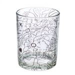 Ανεμοφωτιστικό 'Modern Art' Γυαλί Μαύρο/Διάφανο 12.5x10cm