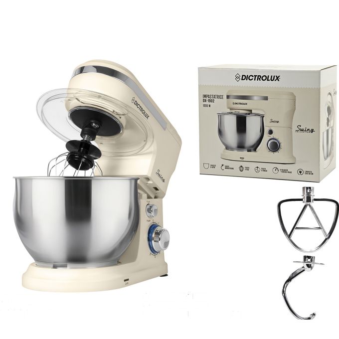 Μίξερ Dictrοlux 1000W Κρέμ Μεταλλικό 5l