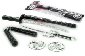 Παιχνίδι Σετ Νίντζα Με Σπαθί 44cm Πλαστικό 6Τμχ Για 4+ Ετών