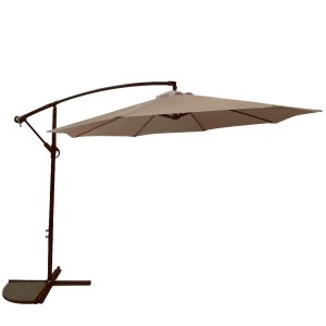 Ομπρέλα Κήπου ArteLibre Κρεμαστή KWALE Καφέ/Σκούρο Καφέ Μέταλλο/Ύφασμα Φ3x2.45m