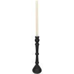 Κηροπήγιο ArteLibre Μαύρο Polyresin 10x10x28cm