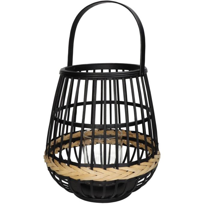 Φανάρι ArteLibre Μαύρο Μπαμπού 29.5x29.5x32cm