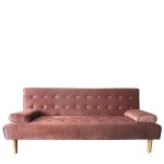 Καναπές Κρεβάτι Τριθέσιος ArteLibre ELFREDA Σάπιο Μήλο Ύφασμα 188x83x83cm
