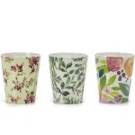 Ποτήρι Flowers 32cl Φ8.5x10cm Σε 3 Σχέδια