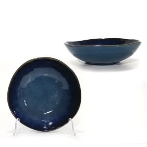 Πιάτο Σούπας Μπλε Πορσελάνη Φ22cm