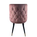 Καρέκλα Τραπεζαρίας ArteLibre QUEENS Σάπιο Μήλο/Μαύρο Βελούδο/Μέταλλο 51x58x83cm