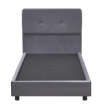 Κρεβάτι Μονό ArteLibre TAMAHAWK Γκρι Ύφασμα Για Στρώμα 90x200cm