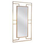 Καθρέπτης Τοίχου ArteLibre ARADOR Χρυσό Μέταλλο/Γυαλί 120x2x60cm