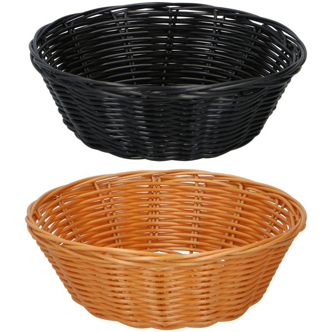 Καλάθια 20cm 2Τμχ Καφέ/Μαύρο ALPINA