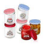 Βάζα με Βιδωτό Καπάκι 200ml 6Τμχ 6 Σχέδια ALPINA