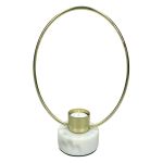 Κηροπήγιο ArteLibre Χρυσό Μέταλλο 18x8x20cm