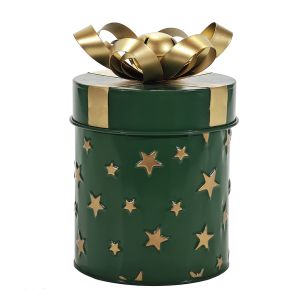 Χριστουγεννιάτικο Κουτί Δώρου Πράσινο 23cm