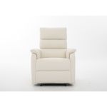 Πολυθρόνα Ανακλινόμενη ArteLibre TALITHA Μπεζ PU 79x97x101cm