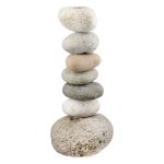 Κηροπήγιο Φυσική Πέτρα Γκρι Φυσικά Χρώματα 11X9X23Cm 11X9X23Cm