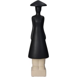 Διακοσμητικό ArteLibre Φιγούρα Άνθρωπος Κεραμικό Μαύρο 9x8x31.5cm