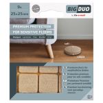 Τσοχάκια 2 Υλικών Συνθετικά BIGDUO Αυτoκόλλητα 25x25mm 9Τμχ