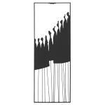 Ανάγλυφο τοίχου Μεταλλικό Μαύρο 26X2X70Cm 26X2X70Cm