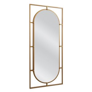 Καθρέπτης Τοίχου ArteLibre ANNAEL Χρυσό Μέταλλο/Γυαλί 90x3x40cm
