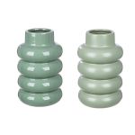 Βάζο 'Rim' Κεραμικό Πράσινο 2Τμχ 24x15cm