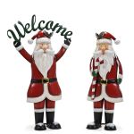 Χριστουγεννιάτικη Διακόσμηση Κήπου Άγιος Βασίλης 48cm Σε 2 Σχέδια