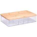 Κουτί Αποθήκευσης με Καθρέφτη Μπαμπού