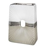 Βάζο ArteLibre Μπεζ/Ασημί/Λευκό Κεραμικό 6x14.5x20cm