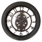 Ρολόι Τοίχου ArteLibre Μαύρο Πλαστικό Φ40.6x4.9cm