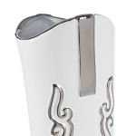 Βάζο Μποτάκια Κεραμικά Λευκά 22X8X30Cm 22X8X30Cm