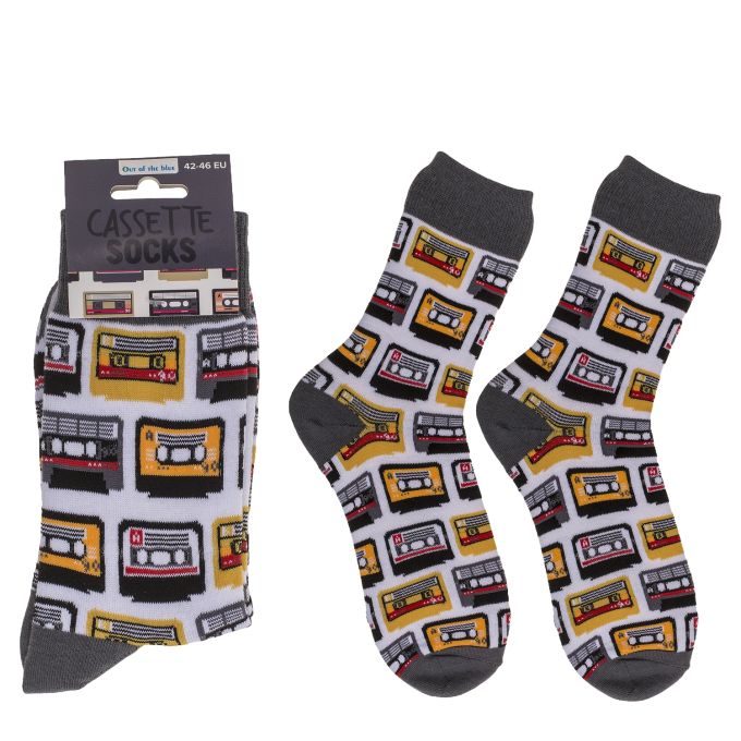 Κάλτσες Κασέτα Γκρι/Λευκό 70% Βαμβάκι/25% Polyester/5% Ελαστάνη Μέγεθος 42-46