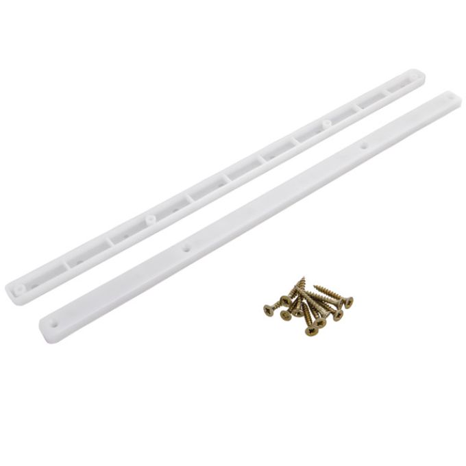 Οδηγός Συρταριού 368x8mm Λευκό Πλαστικό