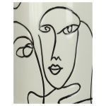 Βάζο ArteLibre Πρόσωπο Λευκό Δολομίτης 12.7x12.7x28.2cm