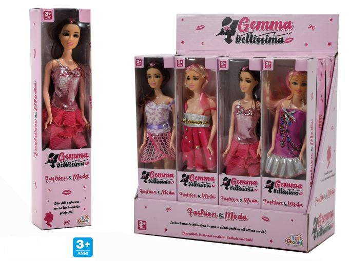 Κούκλα Gemma Bellissima Πλαστικό Σε 4 Διαφορετικές Εμφανίσεις Για 3+ Ετών