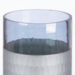 Ανεμοφωτιστικό 'Canus' Γυαλί Γκρι/Ασημί 10x10cm