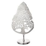 Διακοσμητικό ArteLibre Φύλλο Σε Βάση Ασημί Αλουμίνιο 28x51cm