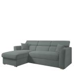 Καναπές Γωνιακός ArteLibre Αριστερή Γωνία AUDREY Ανοιχτό Γκρι 243x174x80/91cm