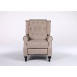 Πολυθρόνα Ανακλινόμενη ArteLibre ALNAIR Καφέ Ύφασμα 78x85x104cm