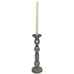 Κηροπήγιο ArteLibre Tribal Καφέ Polyresin 11.5x11.5x28cm