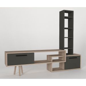 Σύνθετο ArteLibre NEVADA Cordoba/Ανθρακί Μοριοσανίδα 167x29.8x133.5cm