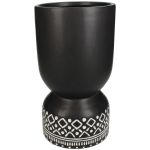 Κασπώ ArteLibre Tribal Μαύρο Κεραμικό 15x15x27.5cm