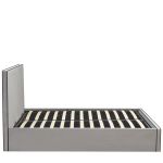 Κρεβάτι Υπέρδιπλο ArteLibre WICHITA Γκρι Ύφασμα Για Στρώμα 160x200cm