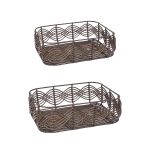 Καλάθι Αποθήκευσης Καφέ Ρατάν